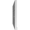 Ekena Millwork Vertical Surface Mount PVC Gable Vent: Functional, w/ 2"W x 2"P Brickmould Sill Frame, 42"W x 24"H GVPVE42X2403SF - alternate 3